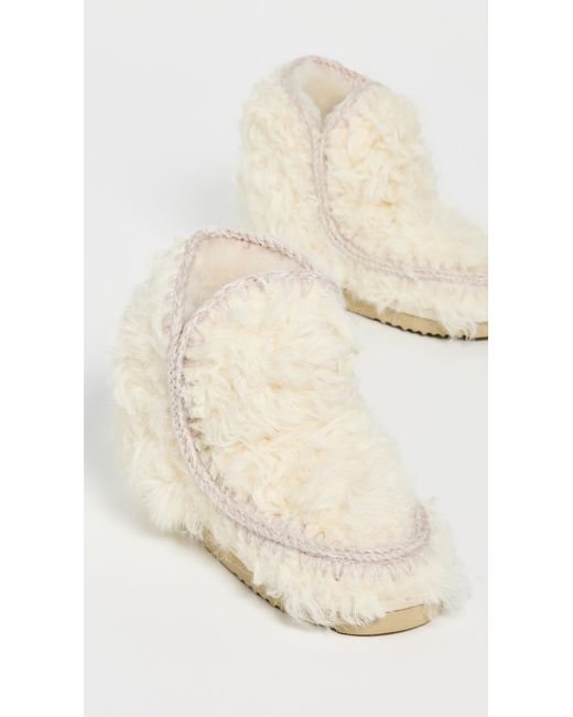 Mou White 18 Curly Boots