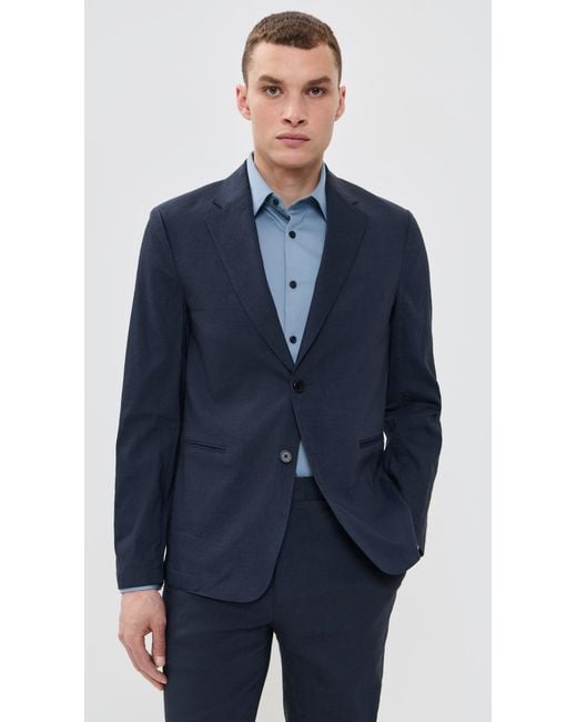 Theory Good Crunch Linen Clinton Blazer in Blue for Men | Lyst Theory Good Crunch Linen Clinton Blazer in Blue for Men | Lyst