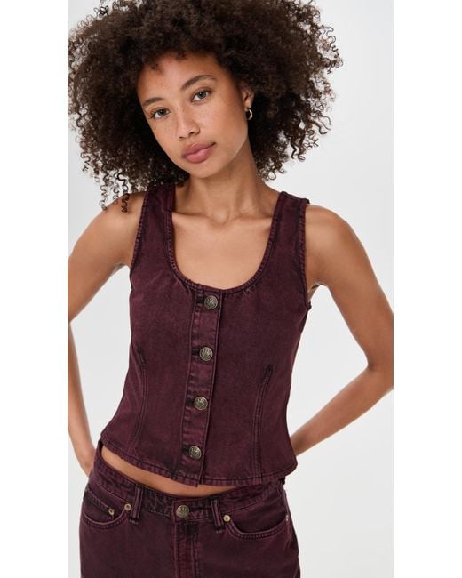 Rag & Bone Red Poppy Top