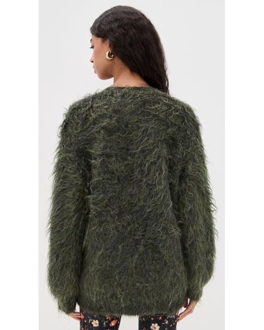 R13 Green Boyfriend Cardigan