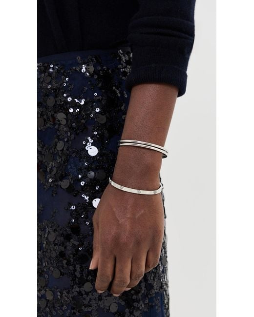 Tory Burch Black Miller Stud Thin Cuff