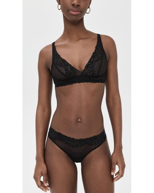 Commando Black Double Take Lace Bralette