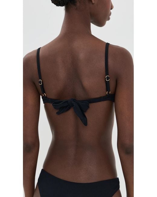 LSPACE Black Hunter Bikini Top