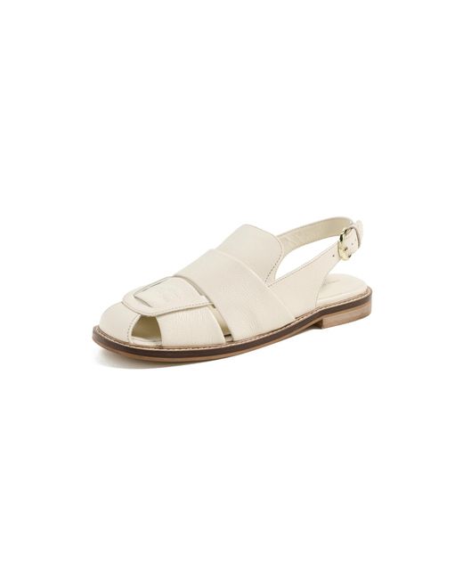 Free People White Libby Fisher Flats