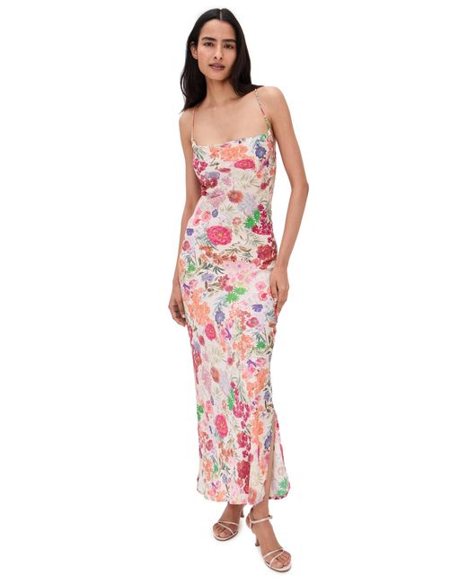 Carolina K Red Slip Dress
