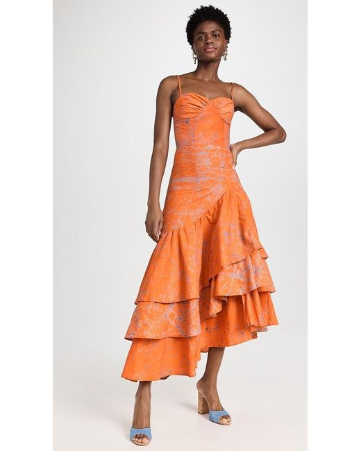 Sika Orange Shannon Dress