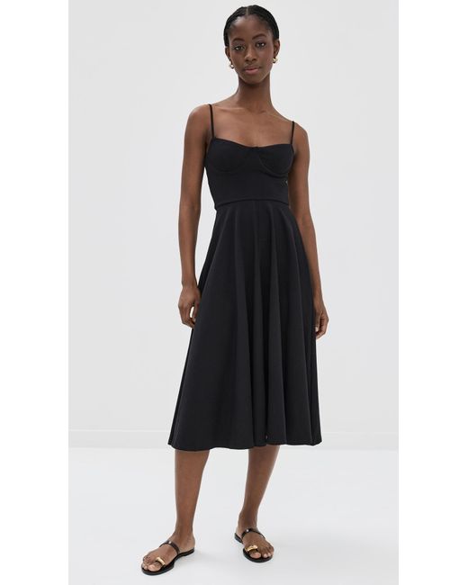Reformation Black Serene Knit Dress