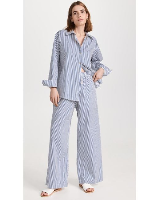DONNI. Gray Pop Button Down