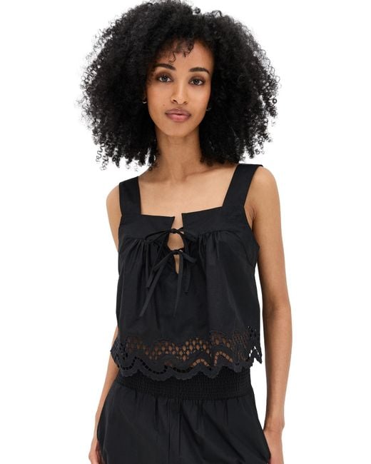 Rails Black Blythe Top