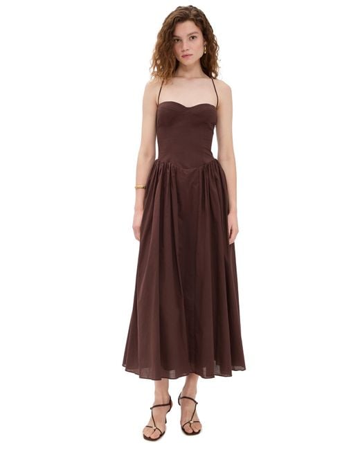 knee length dresses for ladies Estie Broderie Maxi Dress in White by Bardot  Cattivo