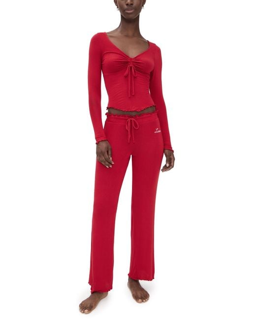 Honeydew Intimates Red Loso Pj Set
