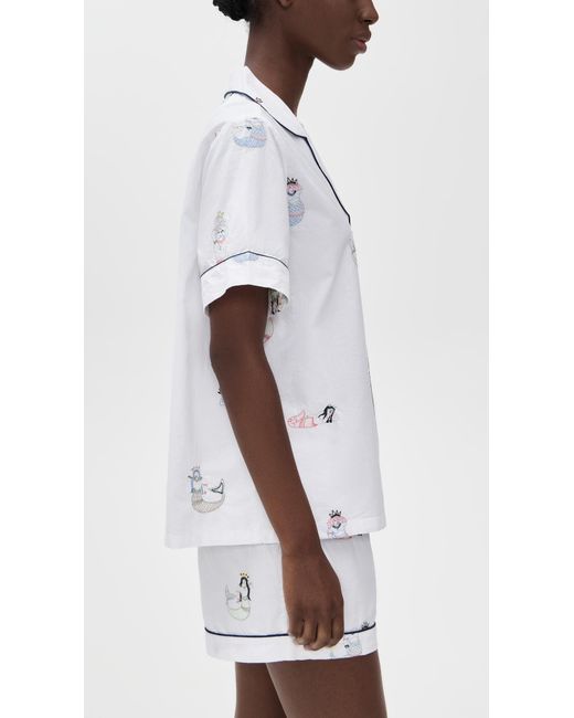 Printfresh Black Shorts Pajama Set