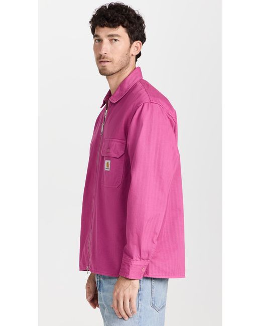 Carhartt Pink Rainer Hirt Jacket for men
