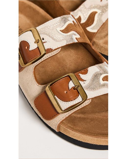 Isabel Marant Natural Lelik Sandals