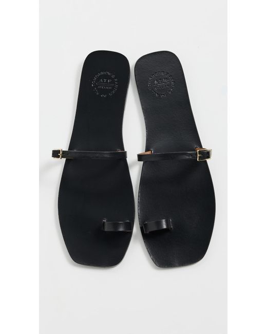 Atp Atelier Black Dongo Sandals