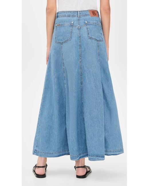 Ba&sh Blue Laddie Skirt