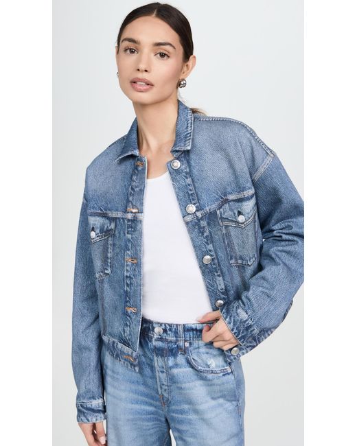 Rag & Bone Blue Miramar Trucker Jacket