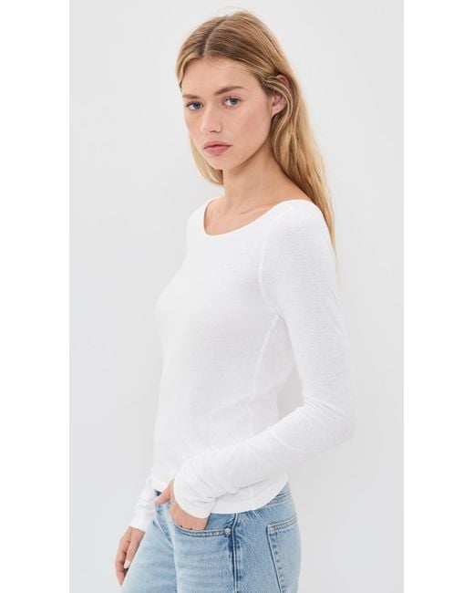 Re/done White Monroe Tee