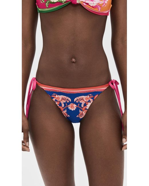 Farm Rio Red Full Tie Side Bikini Bottoms