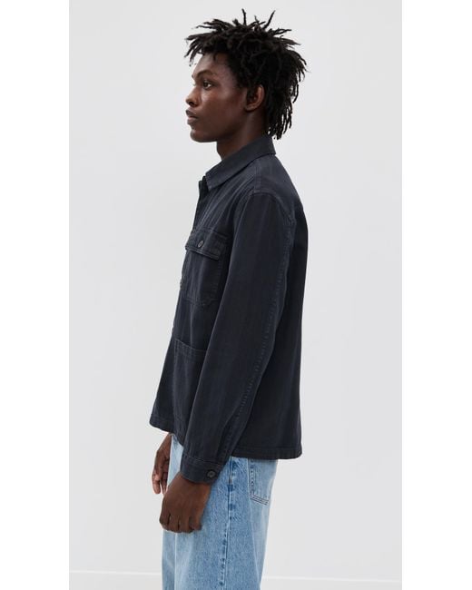FRAME Black Herringbone Jacket for men