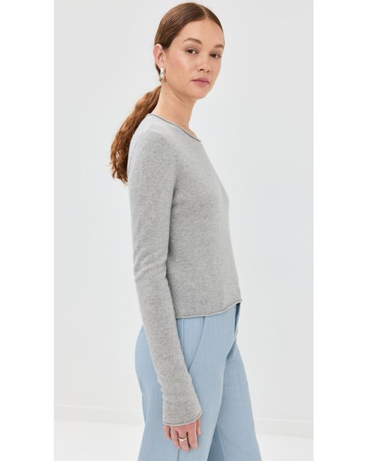Lisa Yang Gray Ida Cashmere Sweater