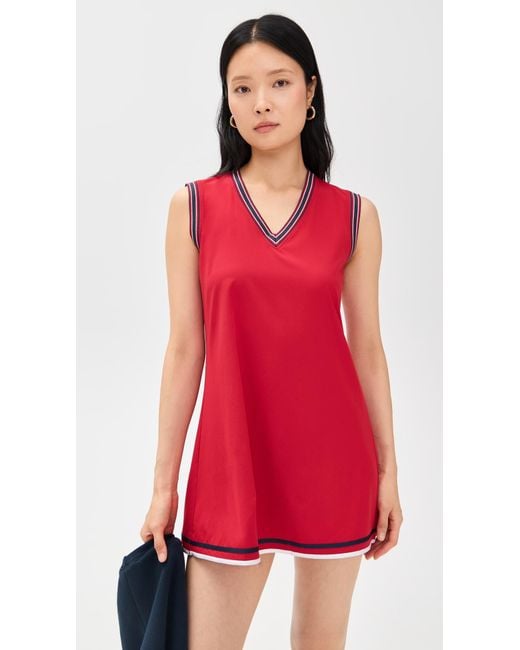 Varley Red Amanda 2.0 Court Dress 32.5