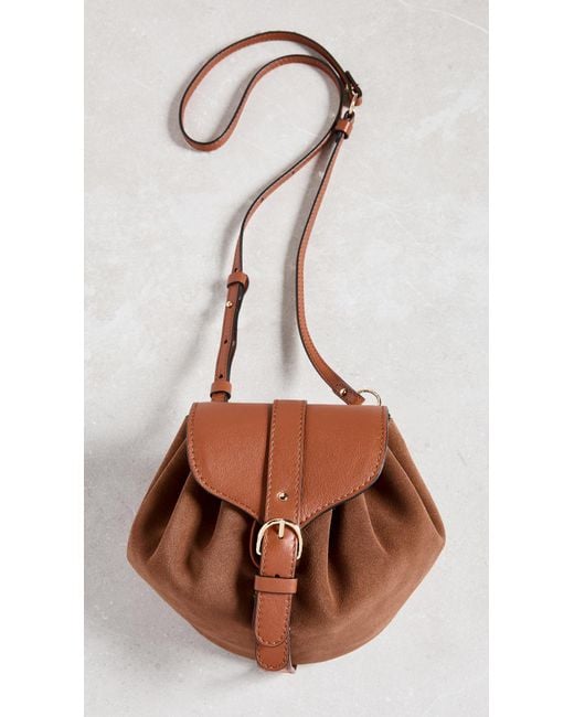 Ulla Johnson Leather Paloma Ruched Crossbody Bag Lyst