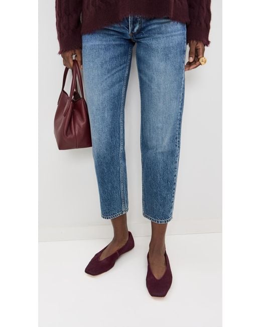 Reformation Red Prudence Ballet Flats