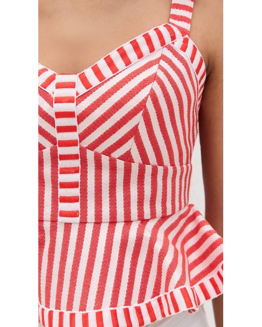 Hunter Bell Red Lena Top