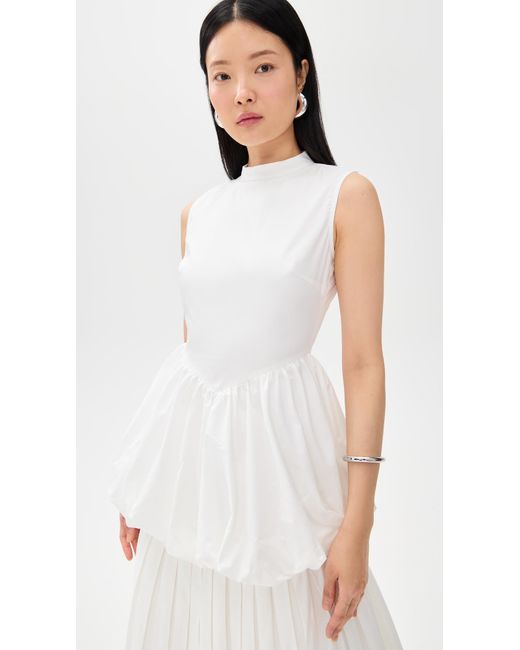 Elexiay White Bauchi Dress