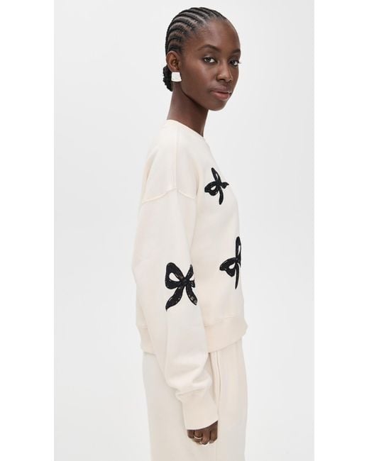 LoveShackFancy Natural Linetta Pullover
