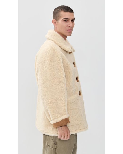 DUNST Natural Reversible Shearling Jacket