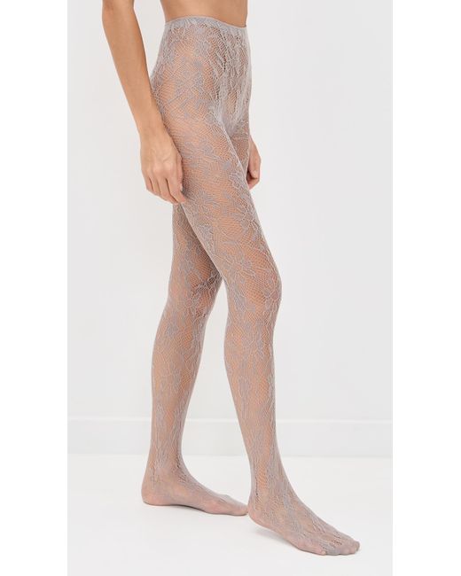 Stems Gray Aria Mesh Tights