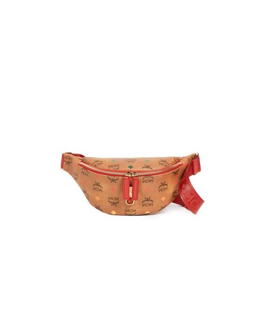 Mcm red fanny pack hotsell