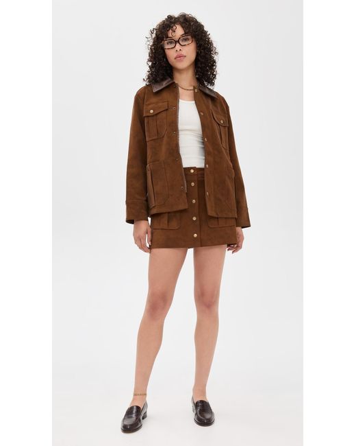 En Saison Brown Eloise Chore Jacket