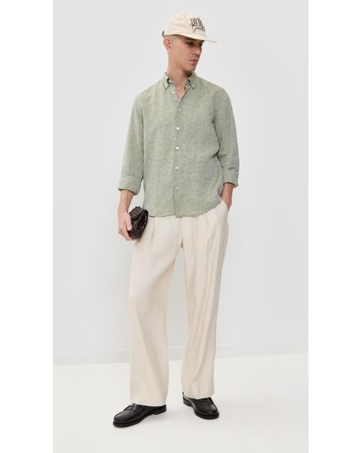Boss Multicolor C-Liam Linen Button Down for men