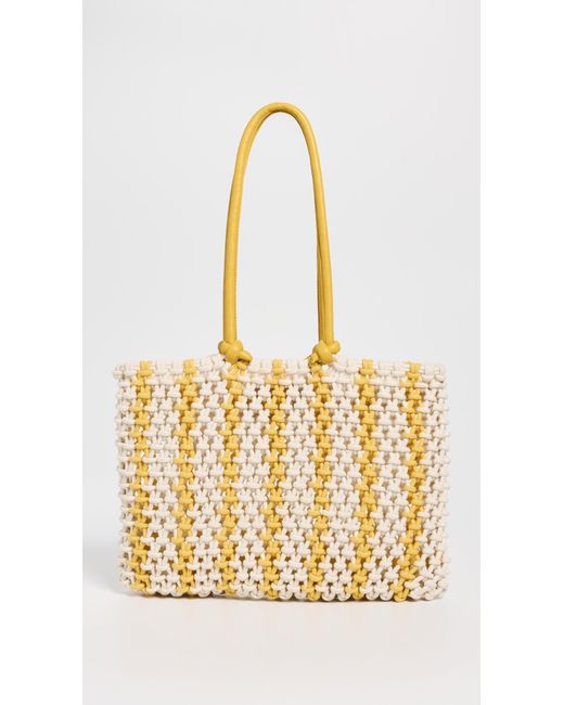 Clare V. Metallic Sandy Bag