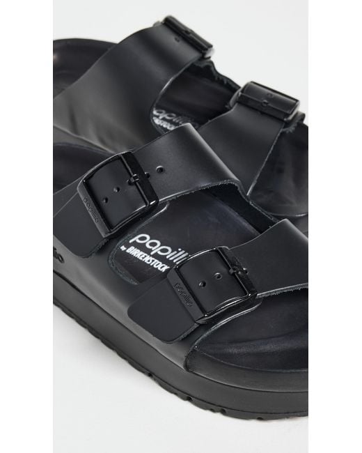 Birkenstock Black Arizona Platform Flex Exquisite Sandals