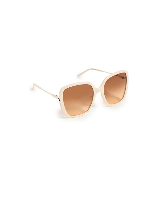 Chloé White Elys Sunglasses