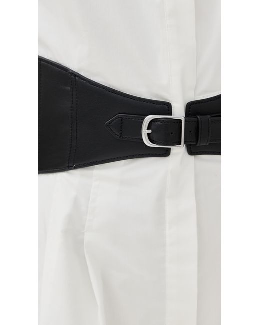 Jonathan Simkhai White Adler Belted Mini Dress