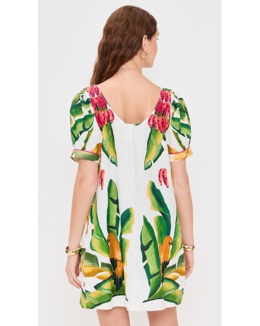 FARM Rio Summer Foliage Scarf Off- Mini Dress in Green | Lyst FARM Rio Summer Foliage Scarf Off- Mini Dress in Green | Lyst