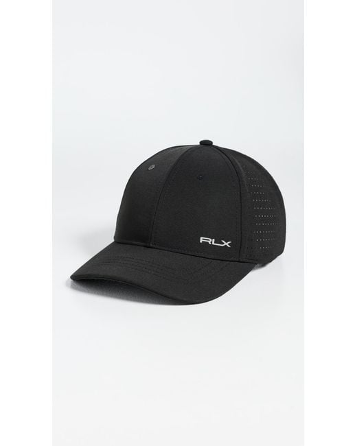 Ralph Lauren Black Performance Cap for men