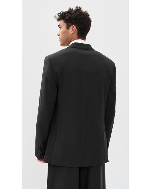 AMI Black Light Wool Twill Blazer for men