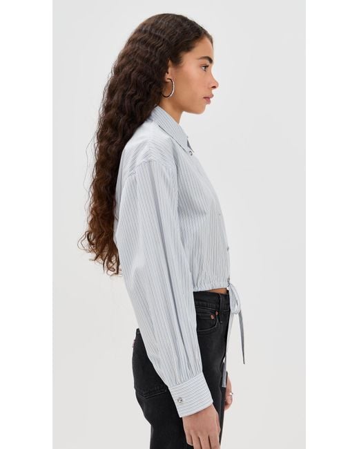 Rag & Bone Multicolor Georgie Stripe Poplin Shirt