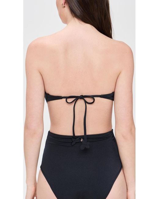 Ancora Black Dendron Bikini Top