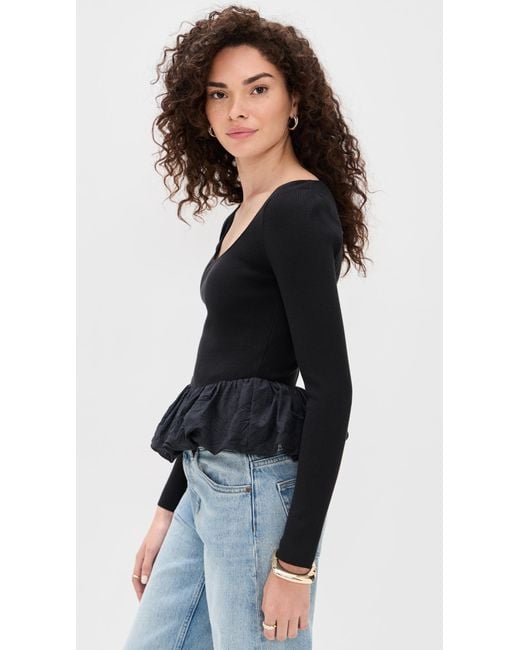 Rails Black Tillie Top