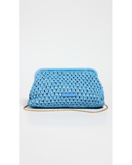 Loeffler Randall Blue Trudie Frame Clutch