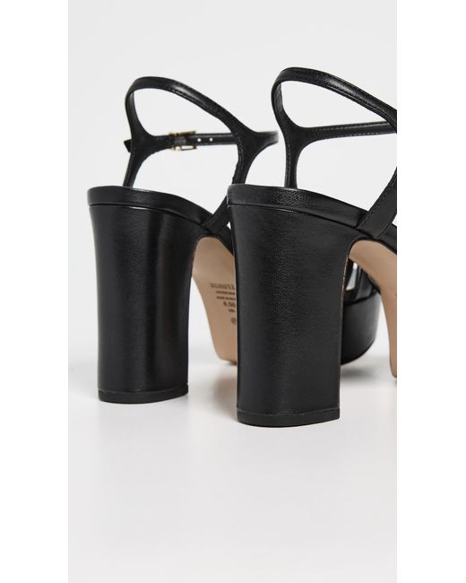 SCHUTZ SHOES Black Keefa Platform Heels