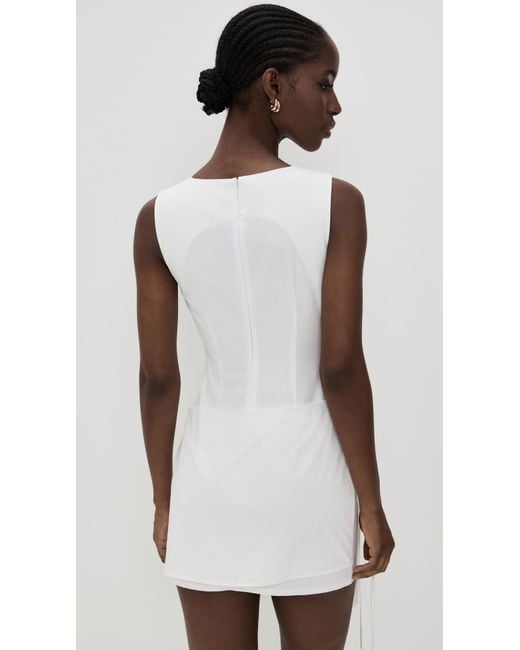 simple backless formal dresses White A-Line Halter Backless Prom Dress, Simple White Evening Party Dr
