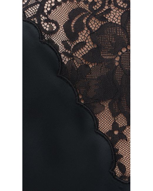 LoveShackFancy Black Constantina Top